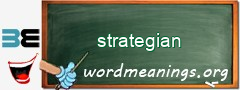 WordMeaning blackboard for strategian